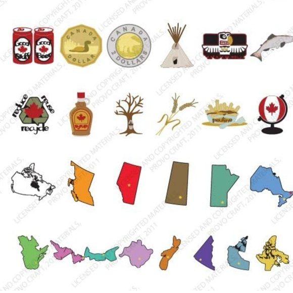 Cricut Go Canada shapes and font - Picture 4 of 16